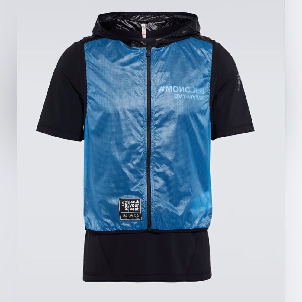 Moncler Technical Vest - Blue size L